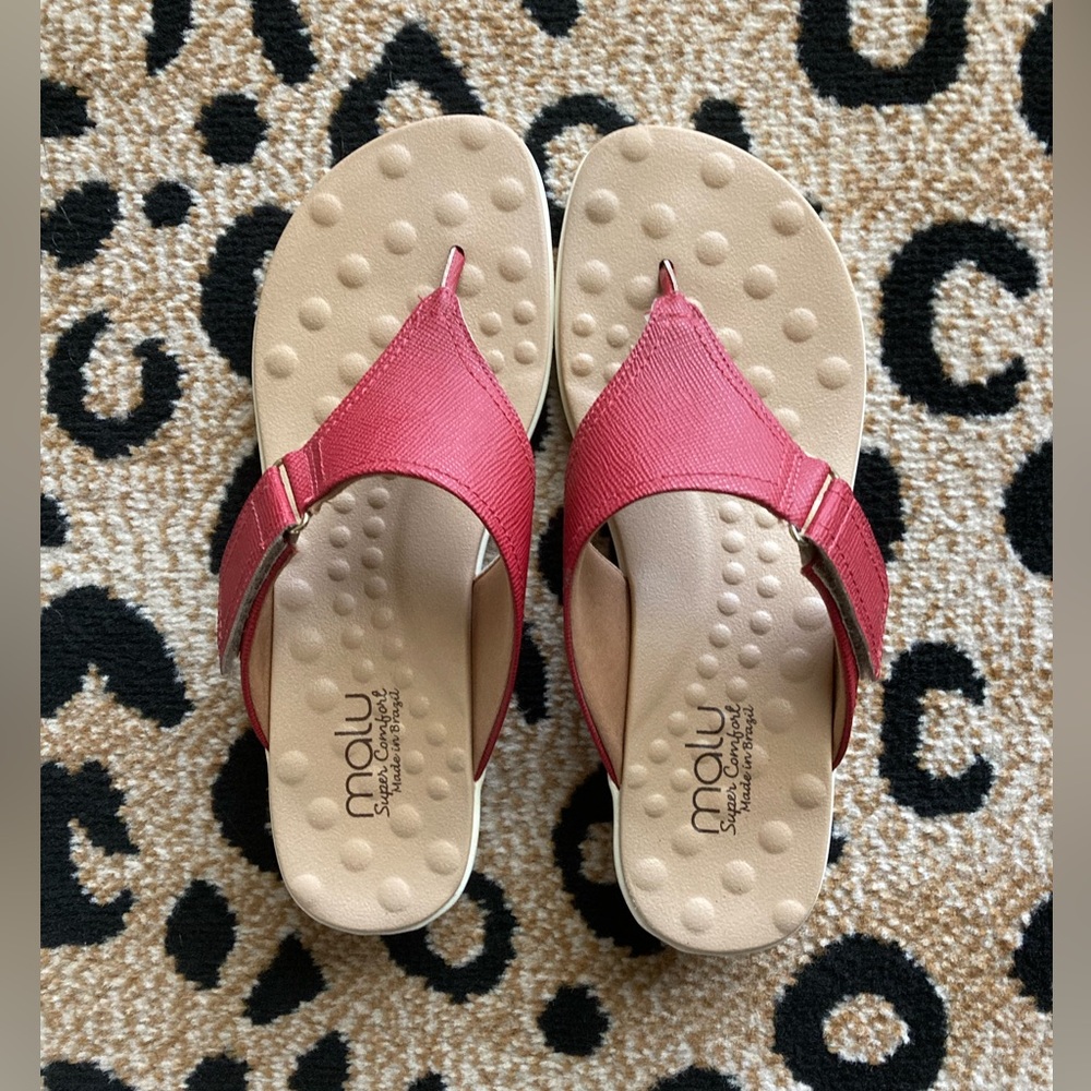 🎲Name a Price-Malu Super Comfort Red Flip Flop Sandals